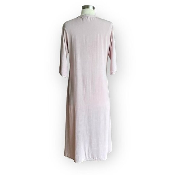 Neeru Kumar Signature Embroidered Tunic Shirt Dress Lilac - Picture 4 of 6